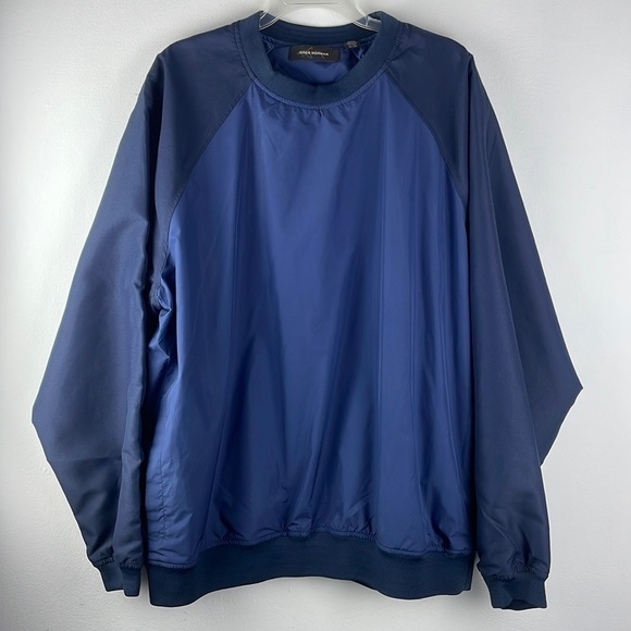 Greg Norman Blue wind rain jacket w/ blue contrasting material Raglan Sleeves XL - Picture 11 of 12
